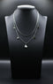Women's Silver Heart Stainless Steel Necklace